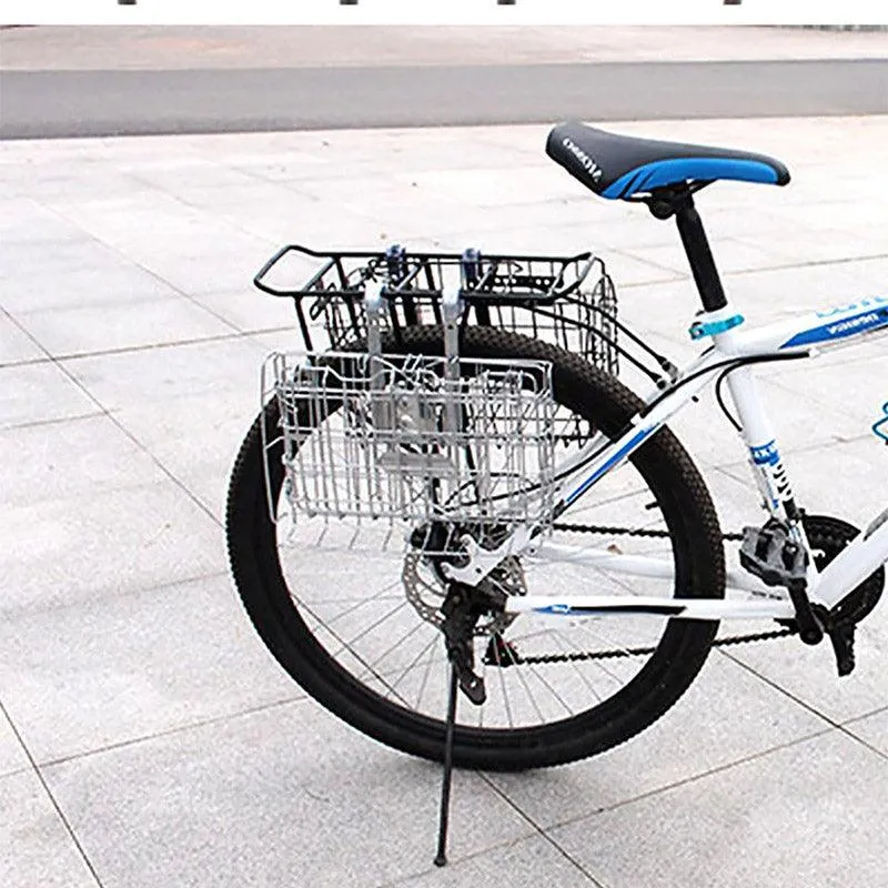 Foldable Bicycle Basket Front and Rear Hanging Storage Rack Bike Accessories