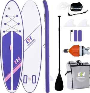 Foldable Paddle Board Kid Inflatable Stand Up Paddle Boards with Ultra-Light SUP Accessories Valve Adaptor/2 fins/SUP Backpack/Leash