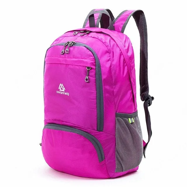 Foldable Waterproof Nylon Women Men Skin Pack Backpack