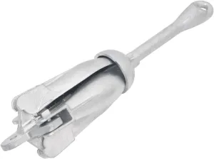 Folding Anchor 17.6 lb Hot Dip Galvanized Cast Iron, 4-Claw Design for Stability, Compact and Portable