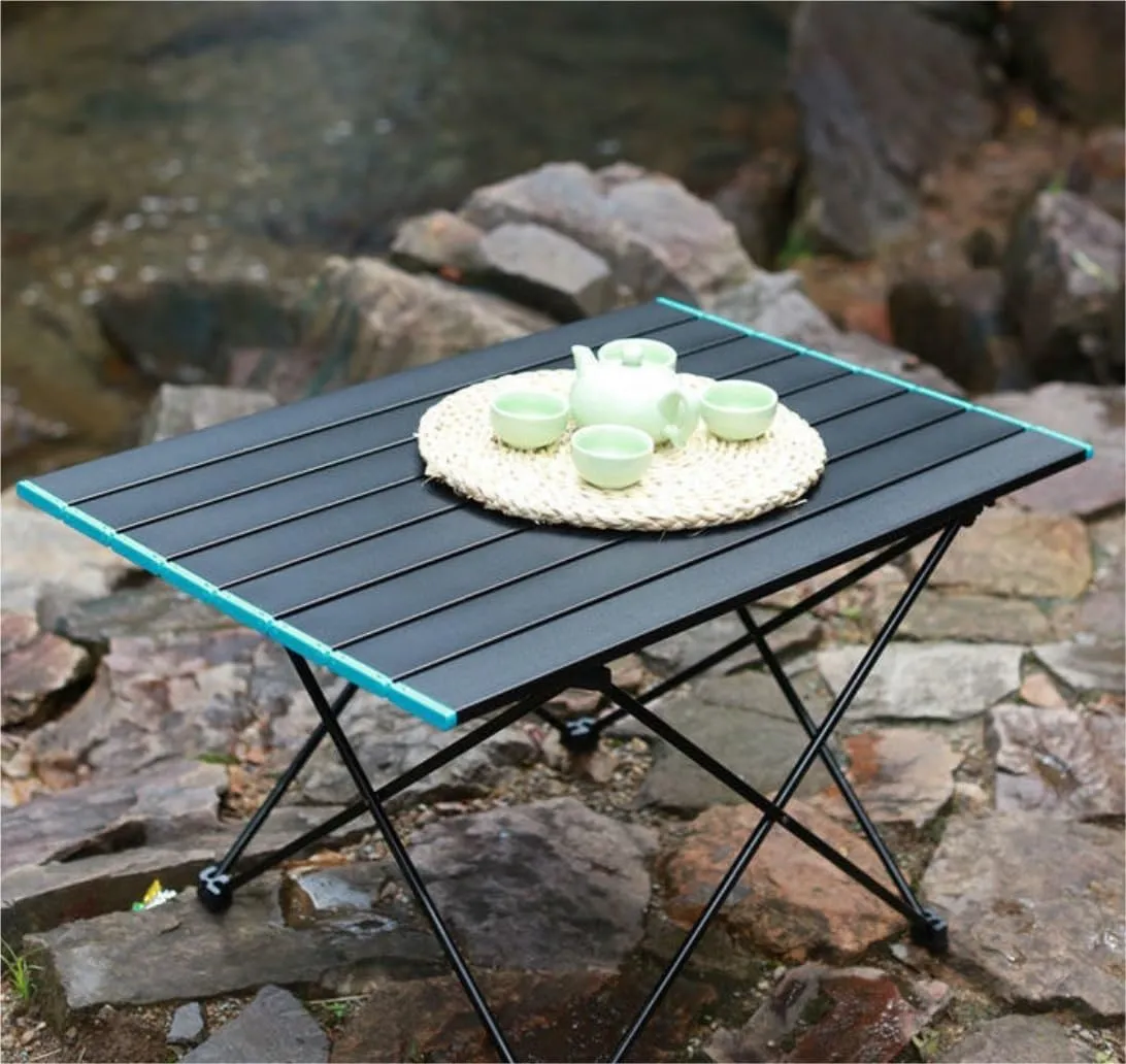 Folding Table Camping Table Picnic Table Camping Folding Table Aluminum Alloy Lightweight Foldable Fold Up Portable Camping Fishing Folding Table Foldable Table Portable Outdoor Table
