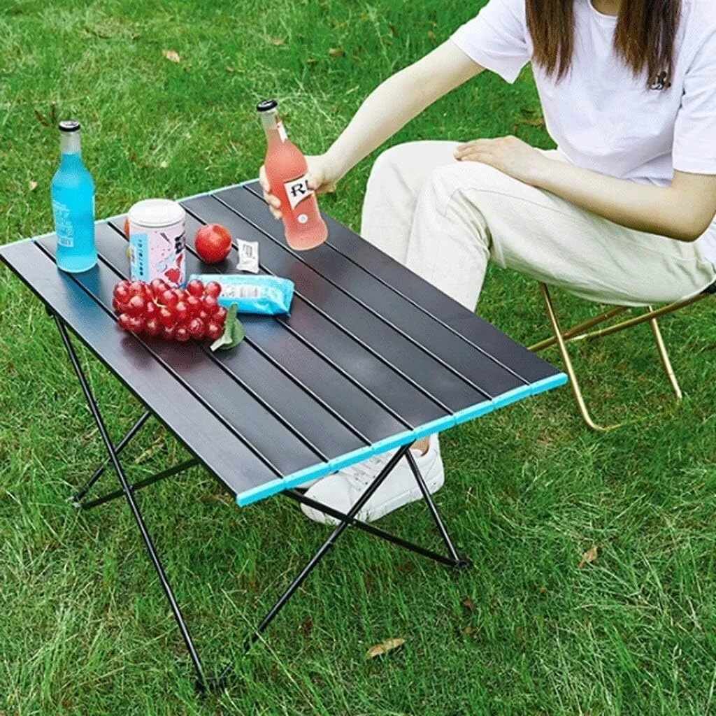 Folding Table Camping Table Picnic Table Camping Folding Table Aluminum Alloy Lightweight Foldable Fold Up Portable Camping Fishing Folding Table Foldable Table Portable Outdoor Table
