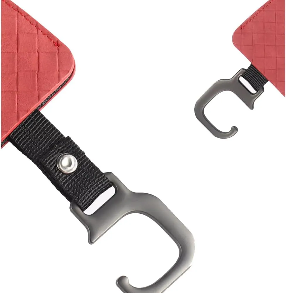 for Alfa Romeo Spider Convertible 2015 2016 2017 2018 Car Seat Hooks,Car Storage Hooks Back Seat Headrest Hanger Backrest Hooks for Bags, Purses, Handbags,D Grey