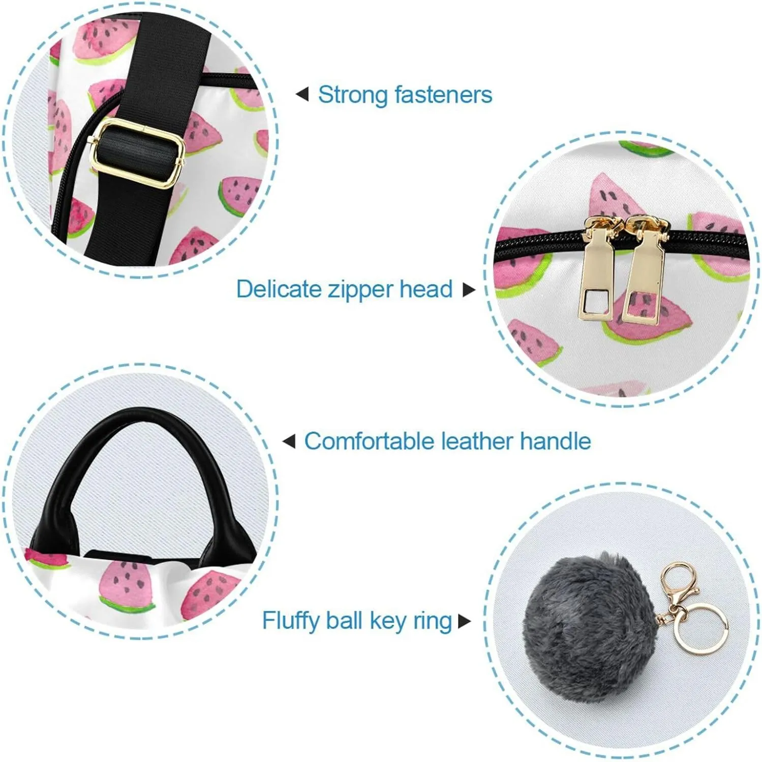 Fruit Print Anti-theft Backpack Handbags for Women Travel Rucksack Lightweight Shoulder Bags for Outing Shopping Going Out Backpack Pattern 5