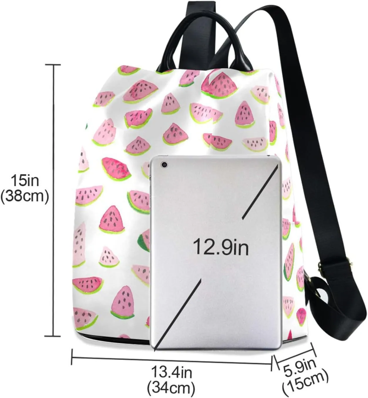 Fruit Print Anti-theft Backpack Handbags for Women Travel Rucksack Lightweight Shoulder Bags for Outing Shopping Going Out Backpack Pattern 5