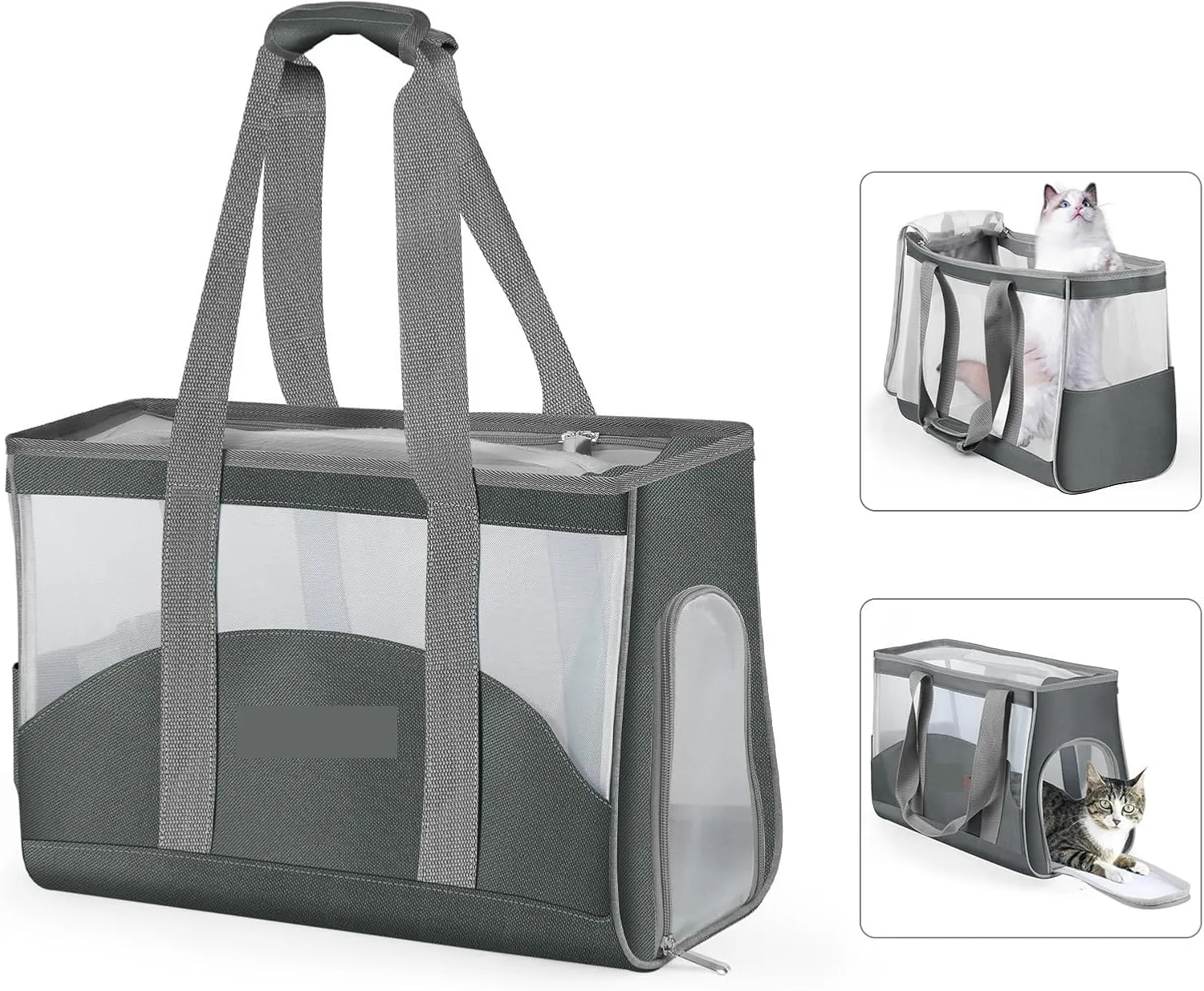 FUNADD 44 x 30.5 x 20.5cm Portable Breathable Pet Bag Outdoor Shoulder Tote Bag Crossbody Handbag Dog Cat Bag(Pink)