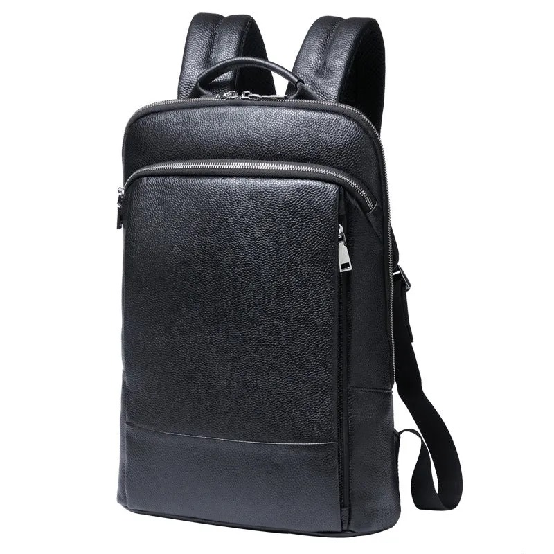 Genuine Leather Backpack For Men's Outdoor Leisure