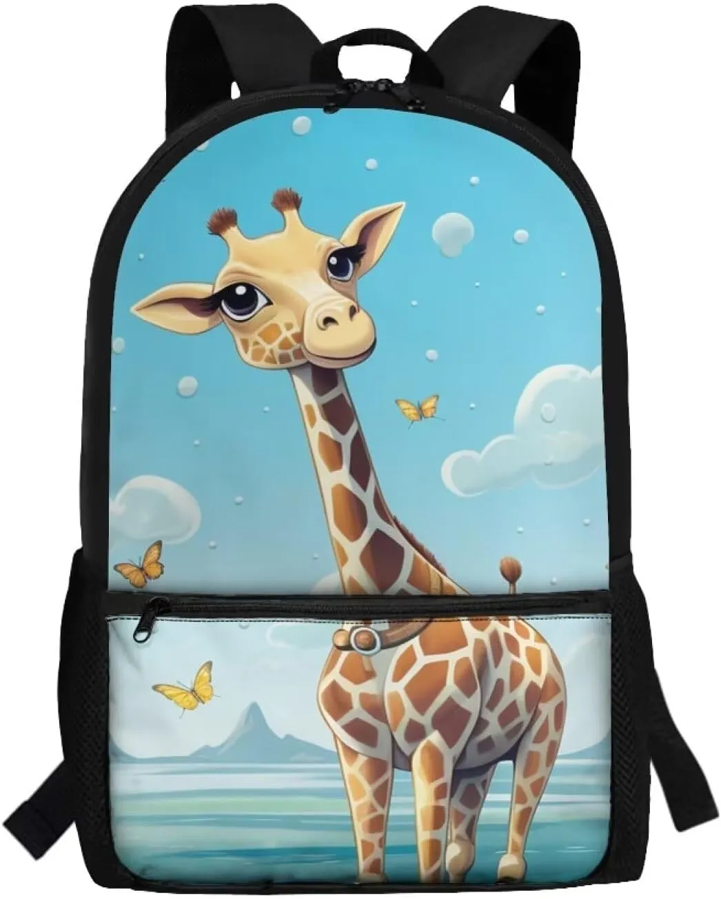 Giraffe Backpack for Boys School Bag with Adjustable Strap Kids School Backpacks Elementary Children Bookbag Kindergarten Preschool Schoolbag Teen Daypack Travel Hiking Rucksack