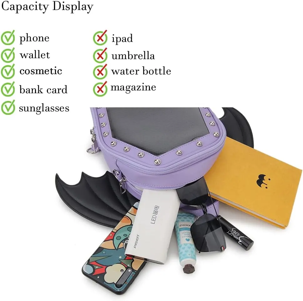 Gothic Coffin Shape Fashion Purses and Handbags for Women Halloween Shoulder Bag Backpack
