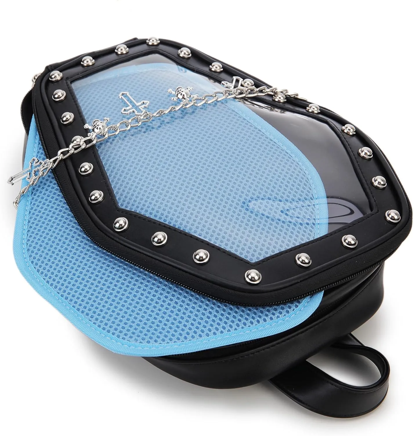 Gothic Coffin Shape Fashion Purses and Handbags for Women Halloween Shoulder Bag Backpack