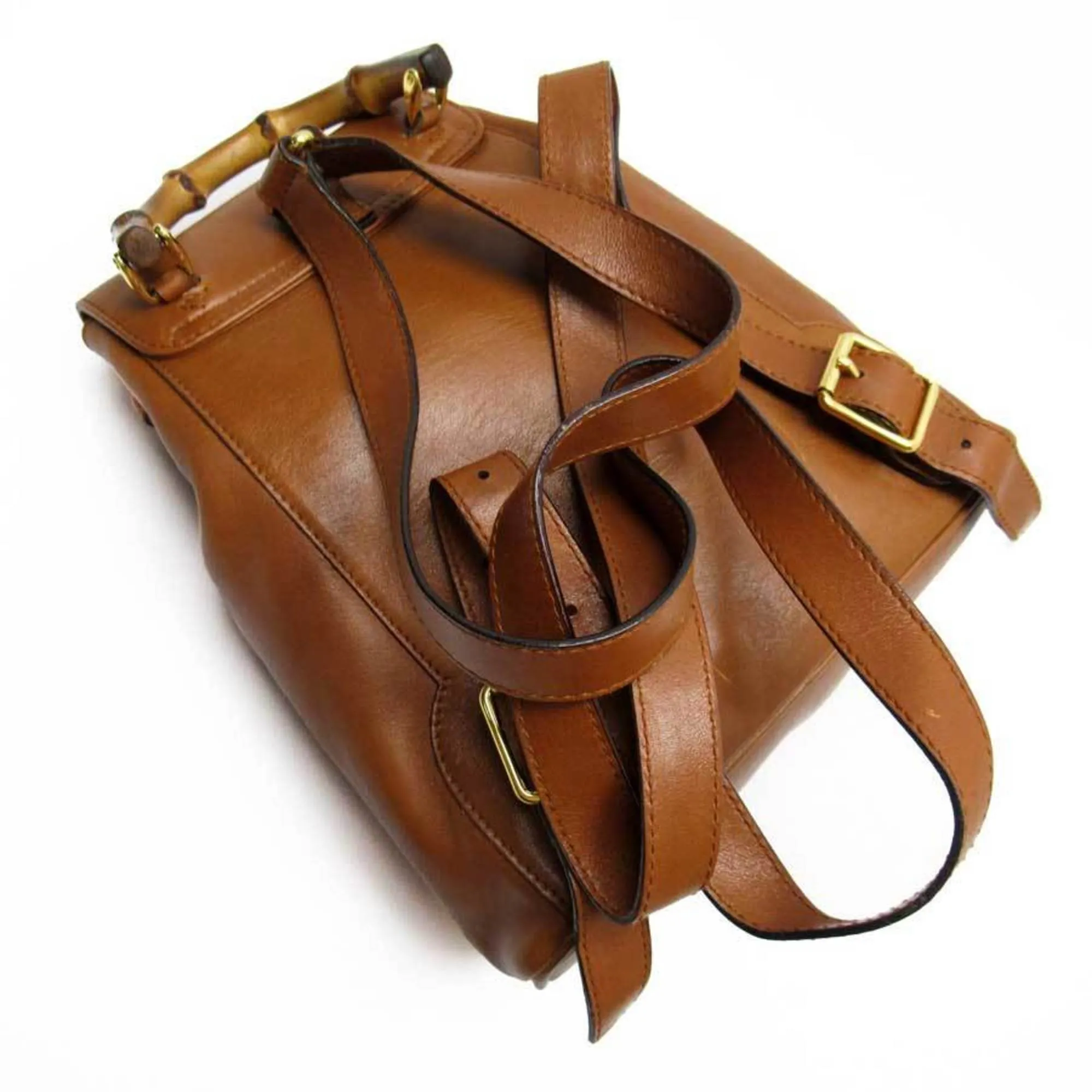 Great deal 0030 rucksack 1705 mini 003 Gucci brown bamboo leather Performance-driven