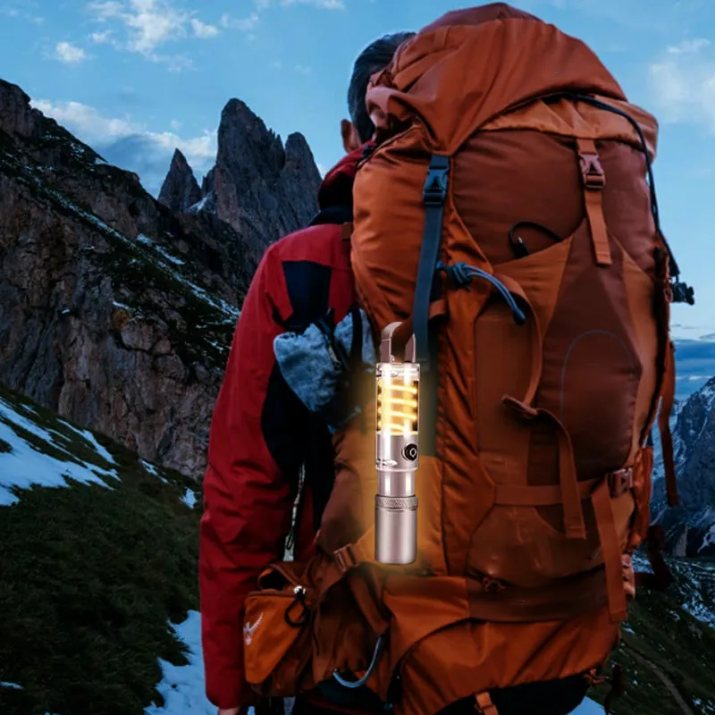 Great gift*Outdoor multifunctional mini flashlight camping light