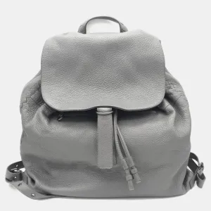 Grey Leather backpack