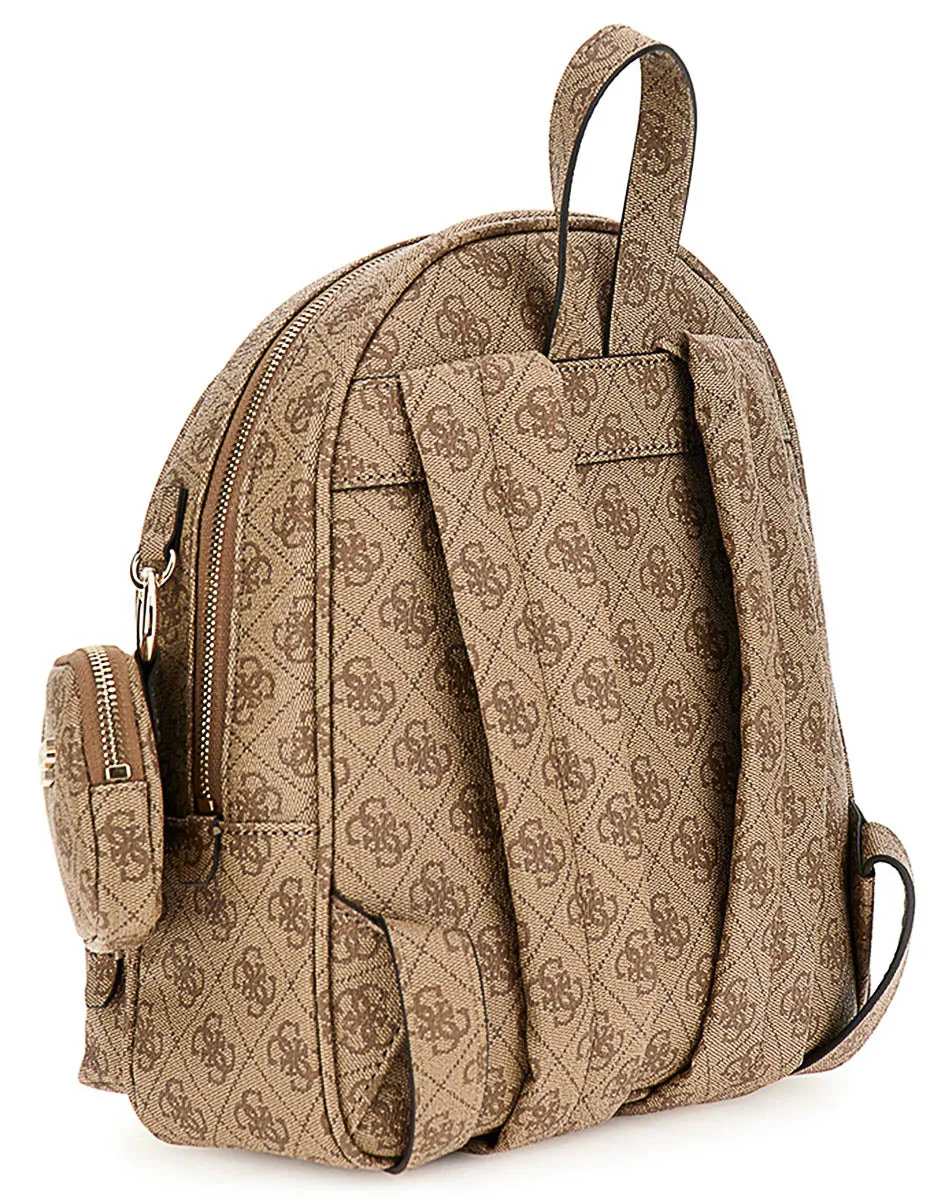 Guess Power Play Backpack In Lattee For Women