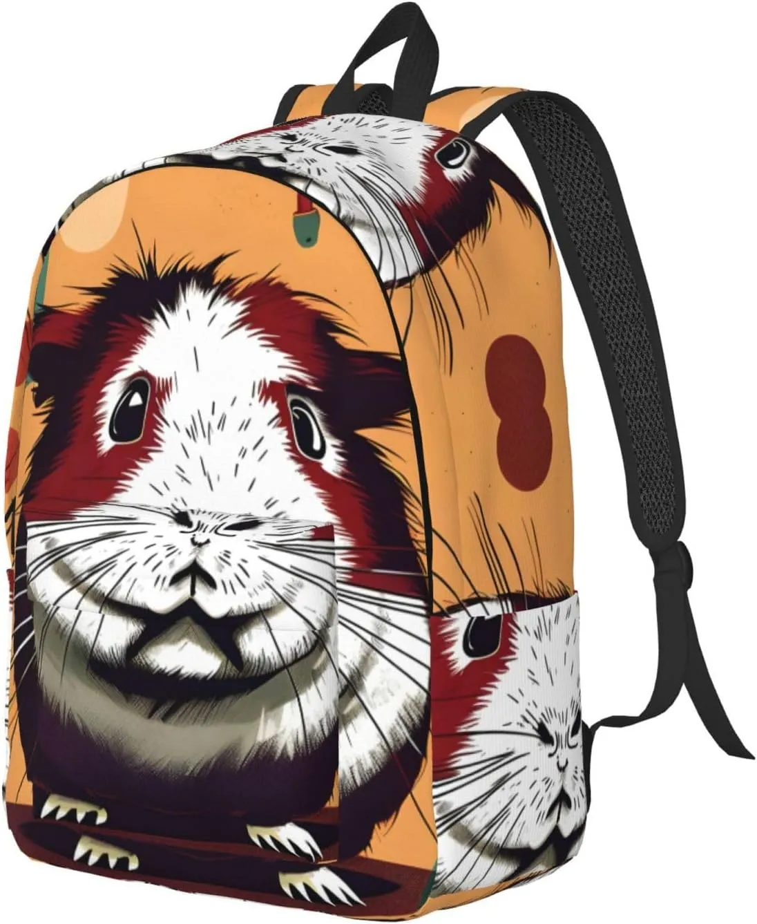 Guinea Pig pattern print Hiking Backpack Casual Daypack Outdoor Travel Backpacks Bookbag for Men Women Adult