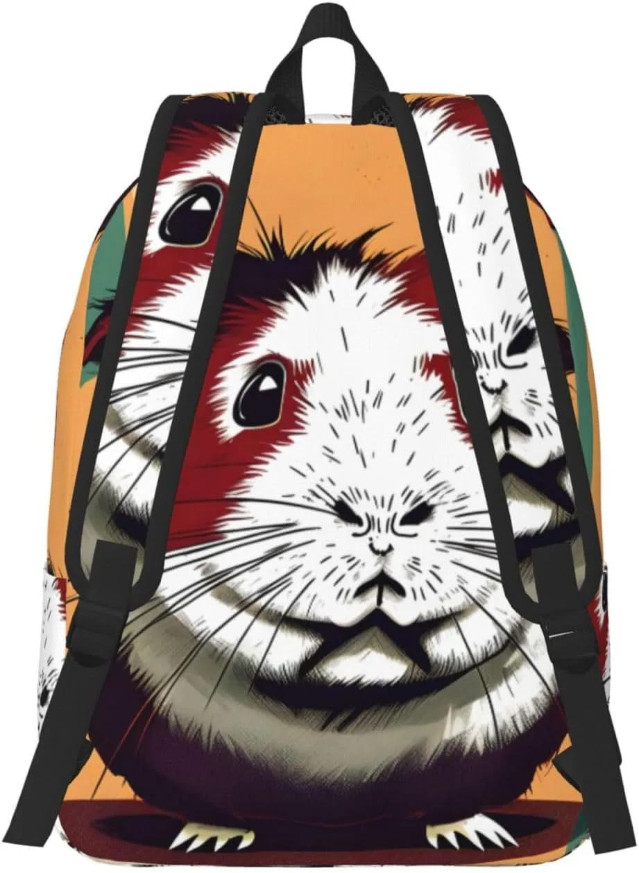 Guinea Pig pattern print Hiking Backpack Casual Daypack Outdoor Travel Backpacks Bookbag for Men Women Adult