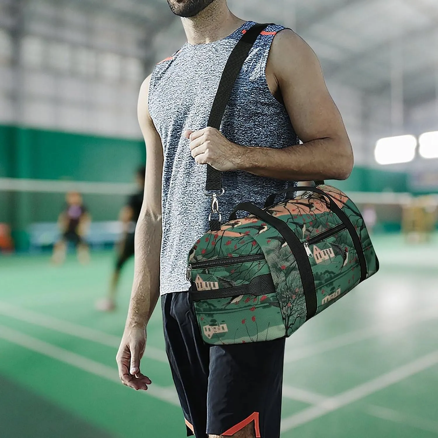 Gym Bag A Few Animal Duffel Bag for Men Women Overnight Bag with Shoe Compartment Workout Bags