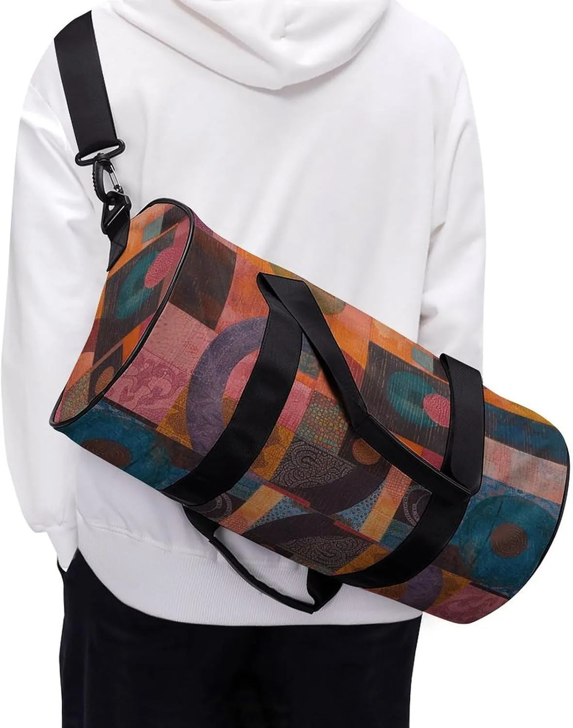 Gym Bag An Abstract Painting Duffel Bag for Men Women Overnight Bag with Shoe Compartment Workout Bags