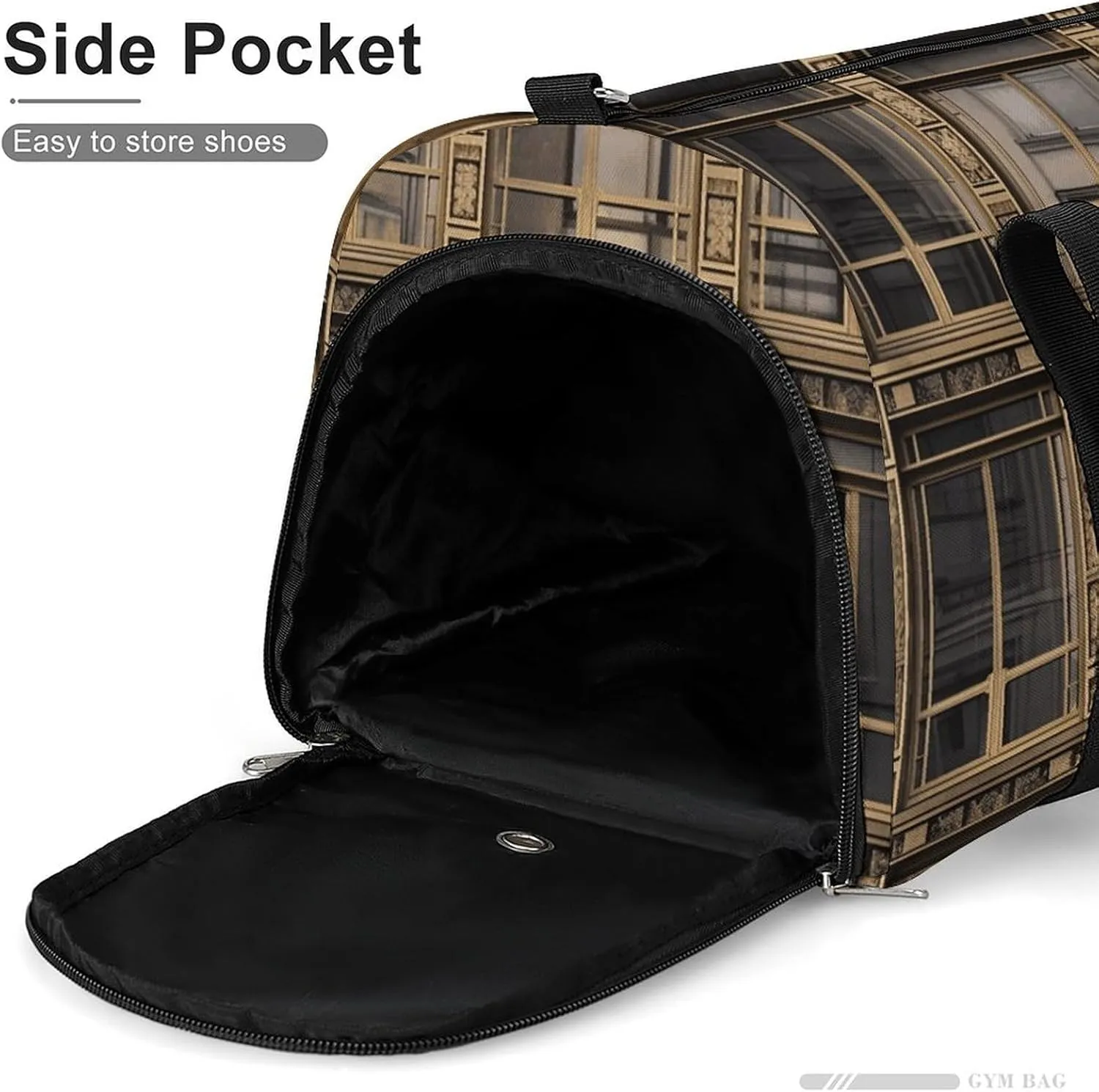 Gym Bag Designed Window Duffel Bag for Men Women Overnight Bag with Shoe Compartment Workout Bags