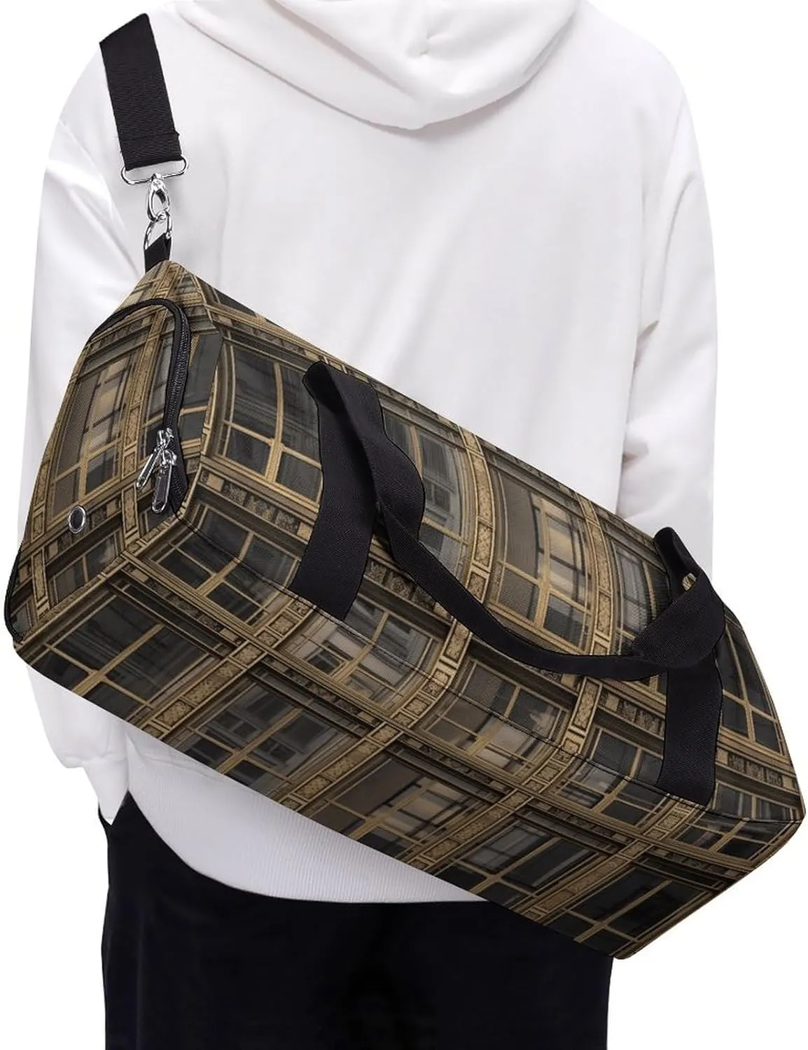 Gym Bag Designed Window Duffel Bag for Men Women Overnight Bag with Shoe Compartment Workout Bags