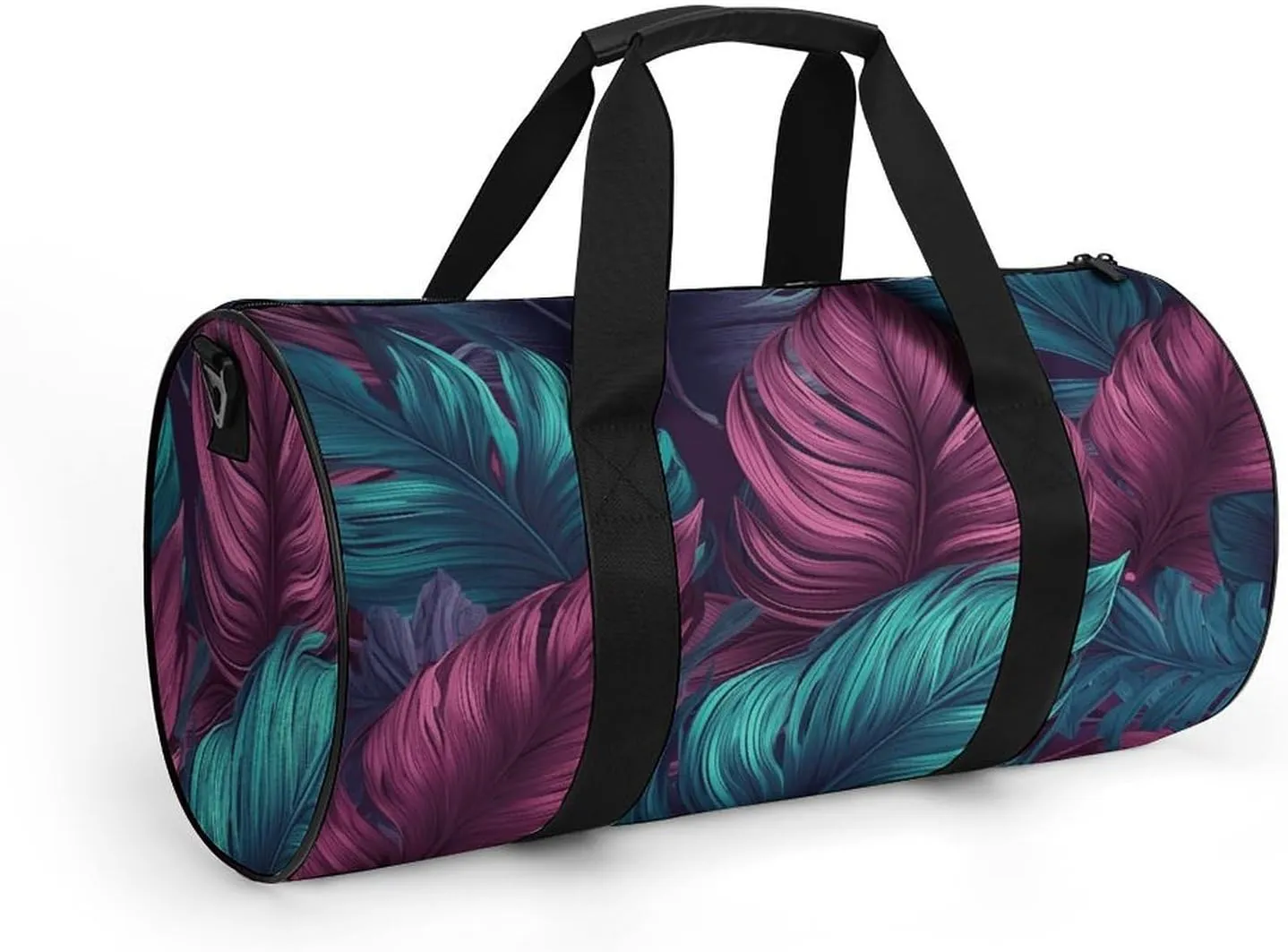 Gym Bag Different Leaves Duffel Bag for Men Women Overnight Bag with Shoe Compartment Workout Bags