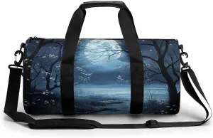 Gym Bag Dreamy Romantic Style Duffel Bag for Men Women Overnight Bag with Shoe Compartment Workout Bags
