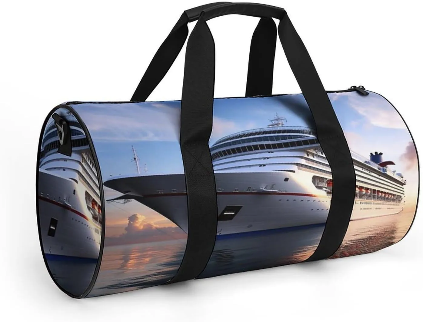 Gym Bag Sea Ship Duffel Bag for Men Women Overnight Bag with Shoe Compartment Workout Bags