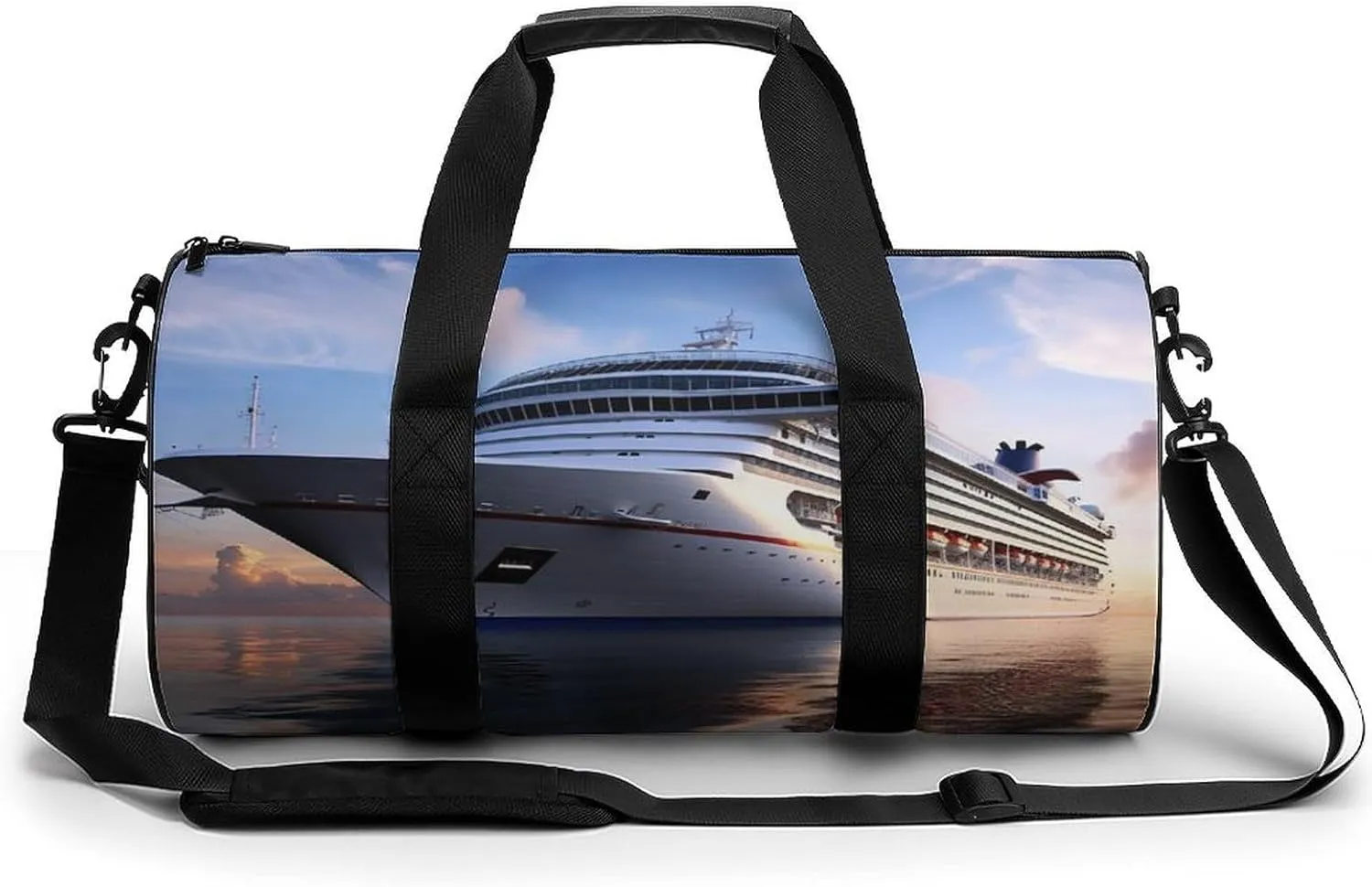 Gym Bag Sea Ship Duffel Bag for Men Women Overnight Bag with Shoe Compartment Workout Bags