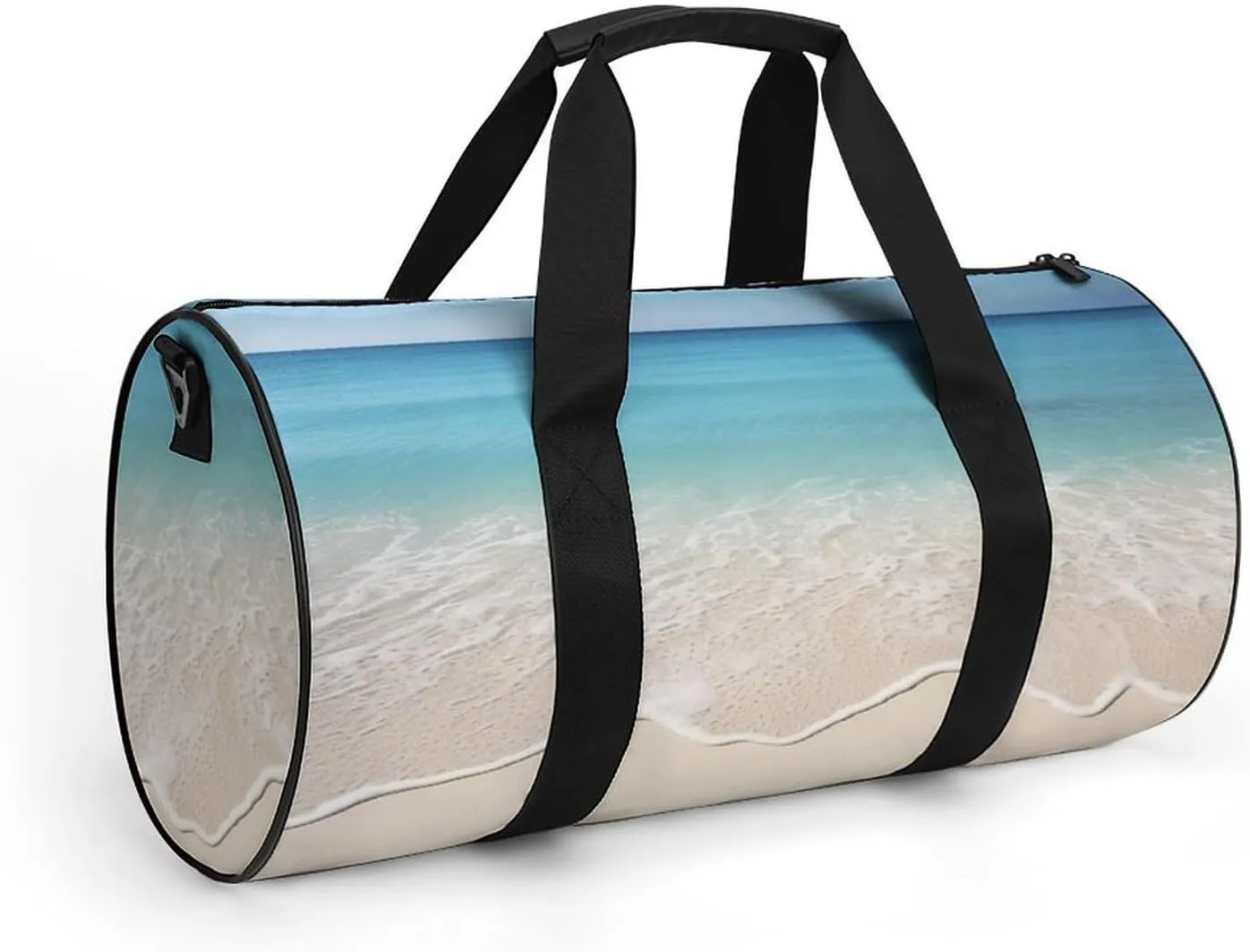 Gym Bags for Men Women Beach Clear Sea Sand Duffle Bag Travel Overnight Bag with Shoe Compartment Tote Bags