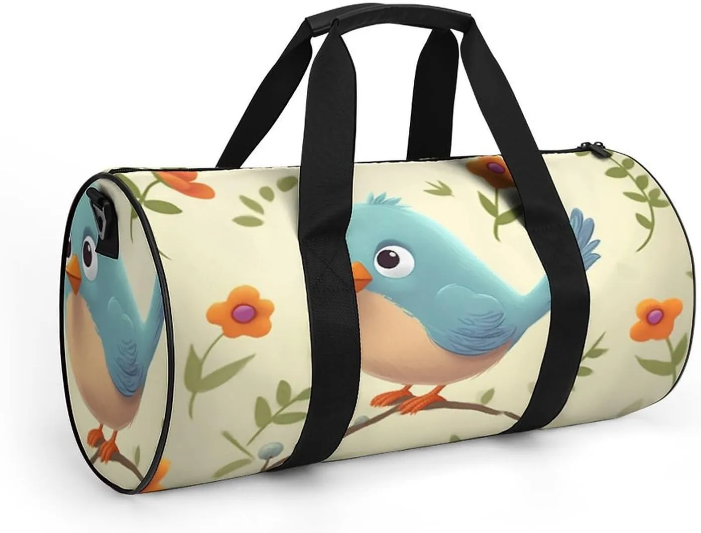Gym Bags for Men Women Cute Bird Duffle Bag Travel Overnight Bag with Shoe Compartment Tote Bags