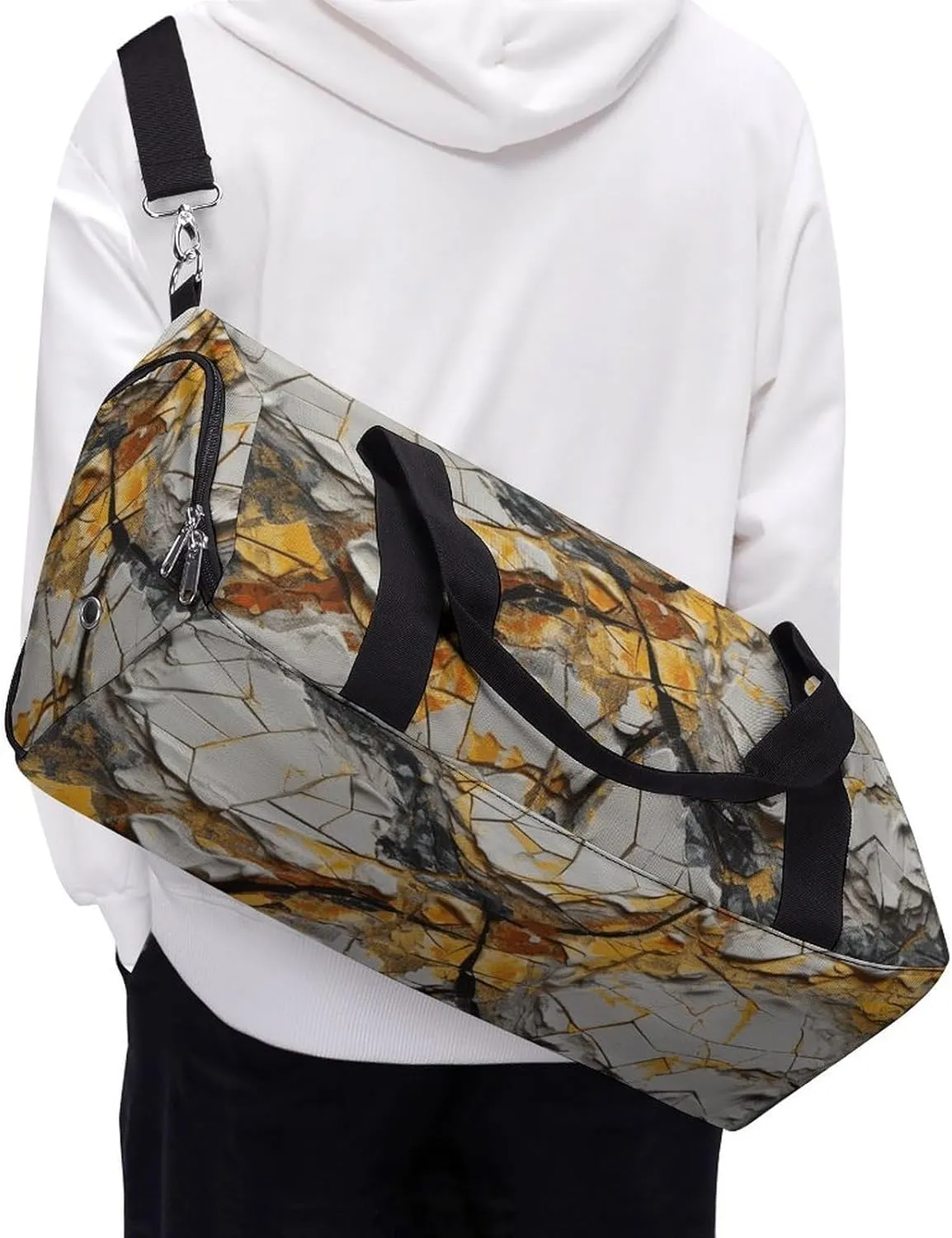 Gym Bags for Men Women Different Paintings Duffle Bag Travel Overnight Bag with Shoe Compartment Tote Bags