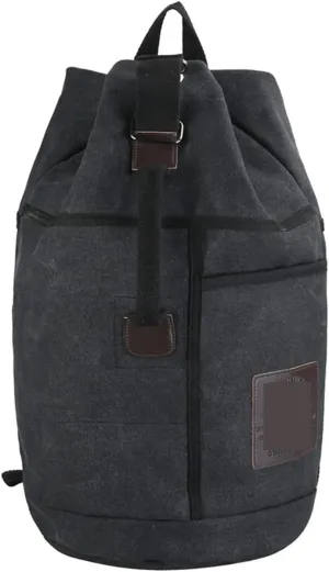 Gym Bags Mens Bag Outdoor Sports Duffle Bag Rucksack Tactical Canvas Backpack School Bag (Color : Khaki, Size : 30 L) (Black 60 L)