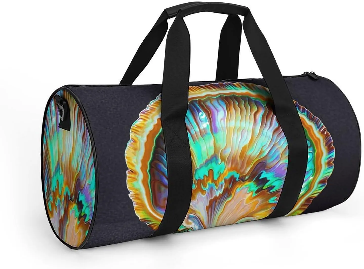 Gym Bags Small Abalone Nacre Duffel Bag Overnight Bag with Shoe Compartment Carryon Bag for Men Women