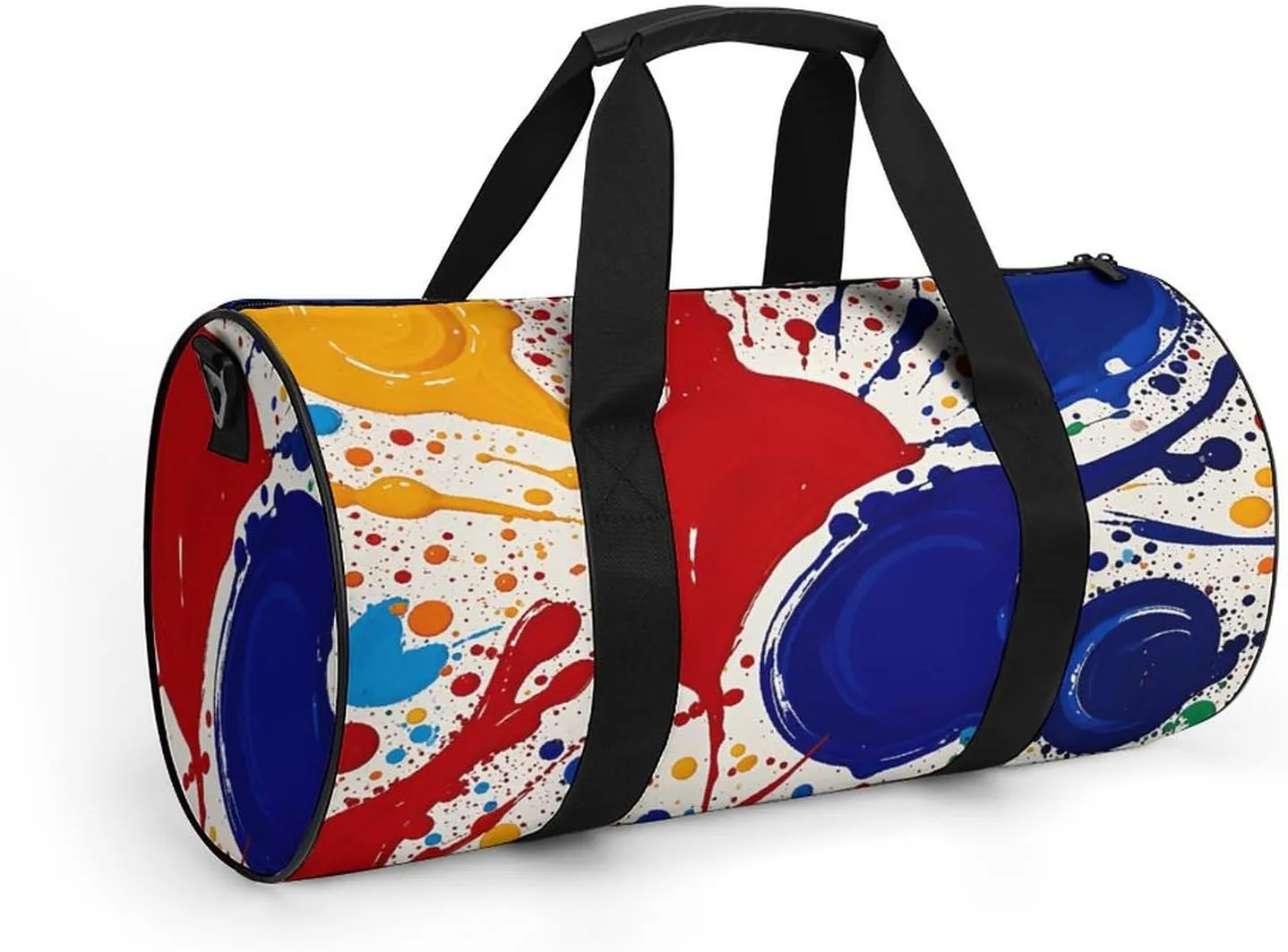 Gym Bags Small Abstract Paint Splashes Duffel Bag Overnight Bag with Shoe Compartment Carryon Bag for Men Women
