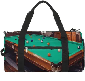 Gym Bags Small Billiard Duffel Bag Overnight Bag with Shoe Compartment Carryon Bag for Men Women