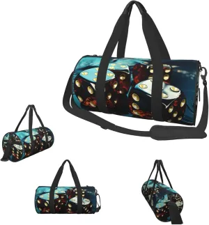 Gym Bags Small Dice Graphics Duffel Bag Overnight Bag with Shoe Compartment Carryon Bag for Men Women