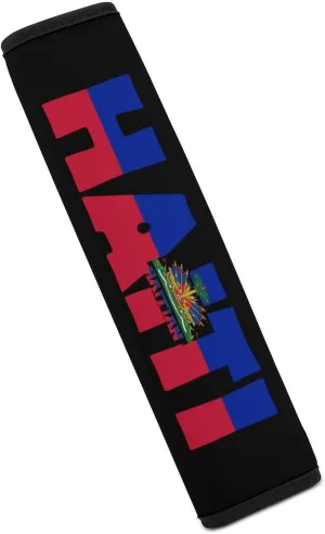 Haiti Flag Car Seatbelt Covers Shoulder Pad,Suitable for Handbag Camera Backpack Strap