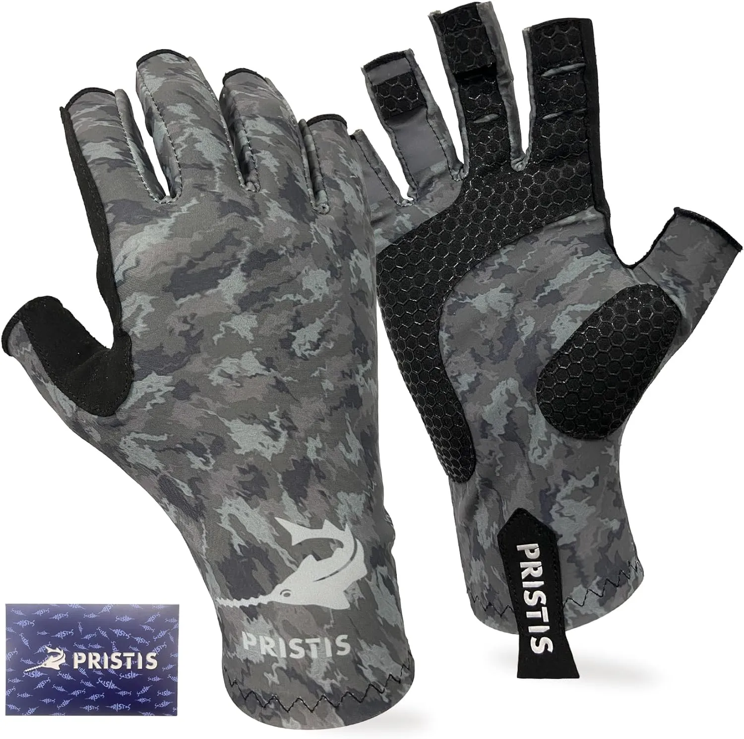 Half-Finger Fishing Gloves, UPF 50  Breathable Quick Drying Fingerless Sun Gloves for Women Men, Fly Fishing Hunting Paddling Sailing Kayaking Hiking Canoeing Cycling
