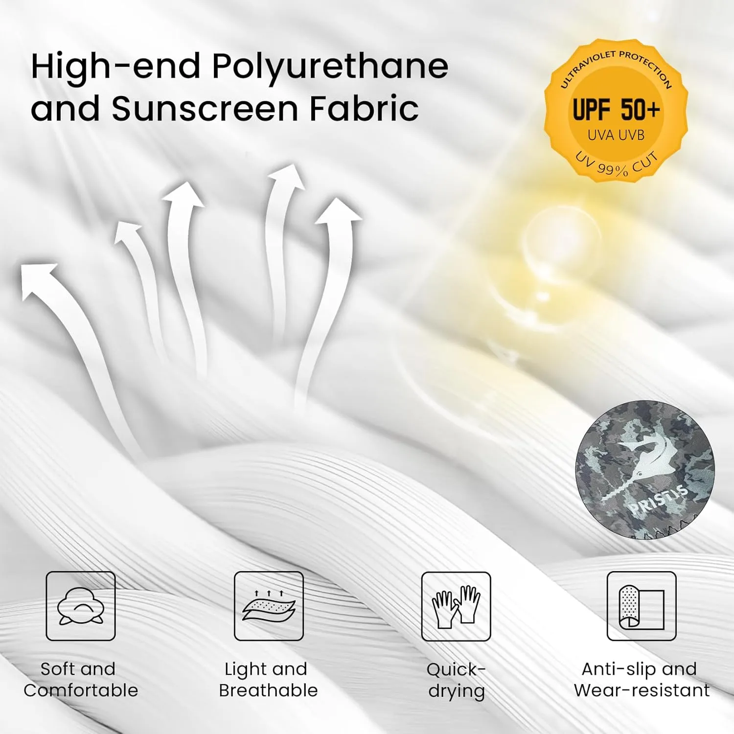 Half-Finger Fishing Gloves, UPF 50  Breathable Quick Drying Fingerless Sun Gloves for Women Men, Fly Fishing Hunting Paddling Sailing Kayaking Hiking Canoeing Cycling