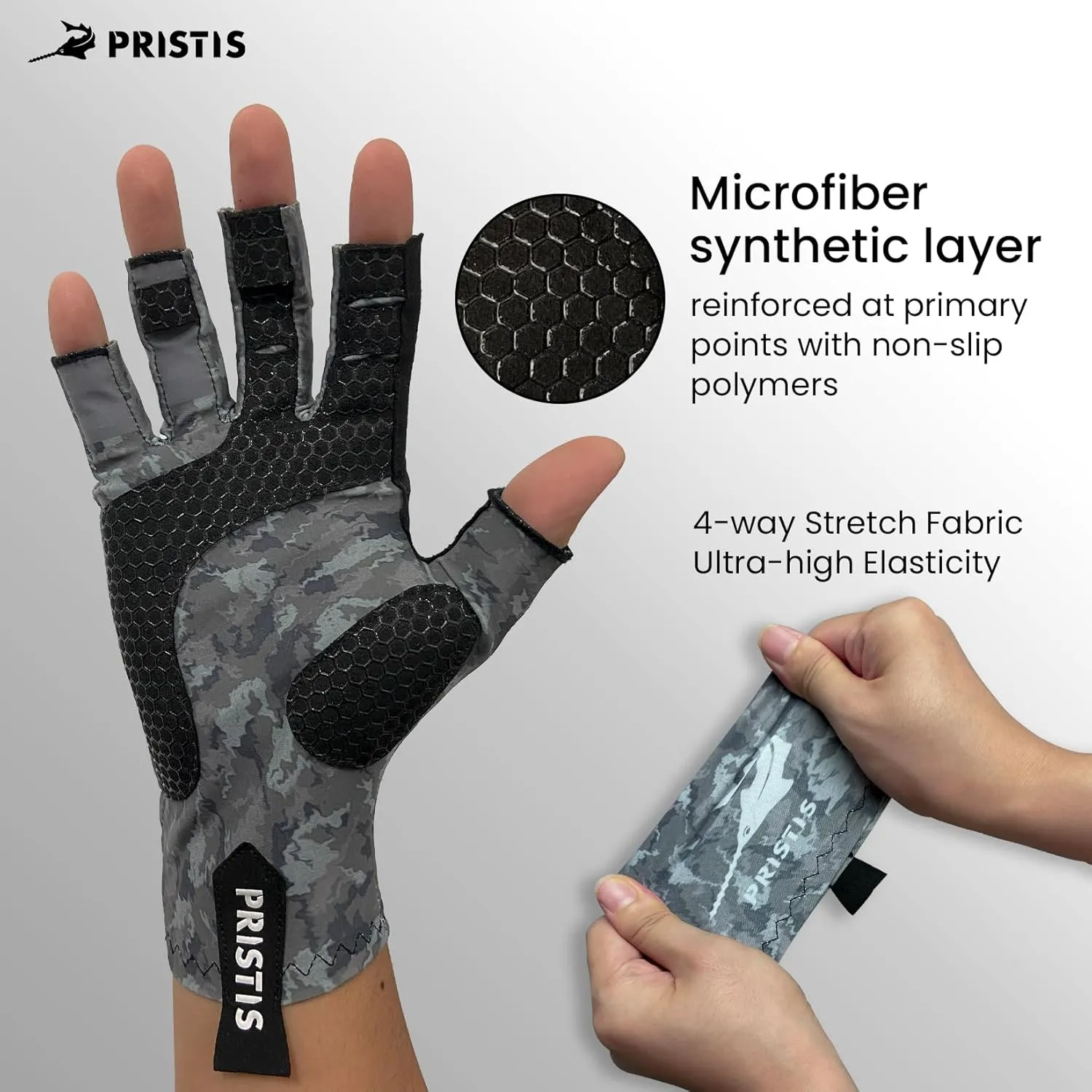 Half-Finger Fishing Gloves, UPF 50  Breathable Quick Drying Fingerless Sun Gloves for Women Men, Fly Fishing Hunting Paddling Sailing Kayaking Hiking Canoeing Cycling