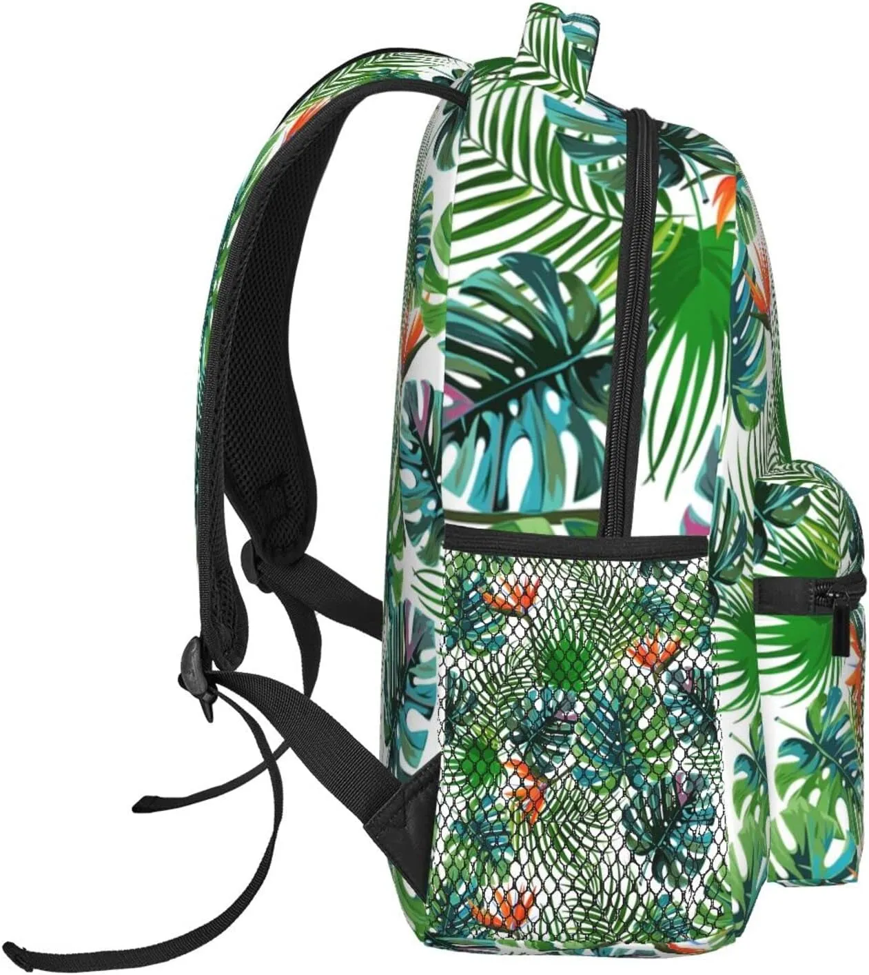 Hawaii Hawaiian Flowers Floral Backpack Casual Camping Travel Backpacks Lightweight Daypack Bag Women Men Bookbag