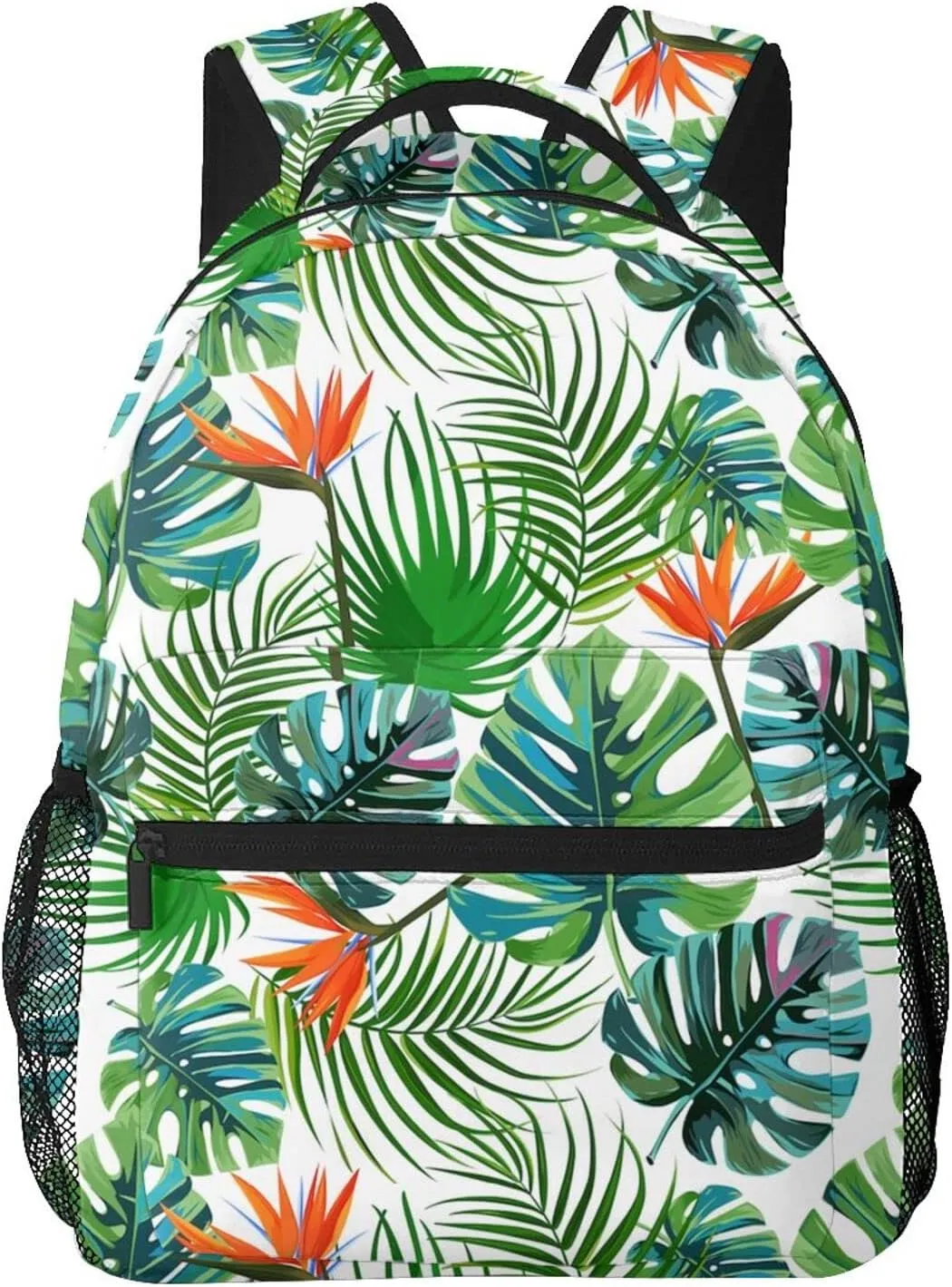 Hawaii Hawaiian Flowers Floral Backpack Casual Camping Travel Backpacks Lightweight Daypack Bag Women Men Bookbag