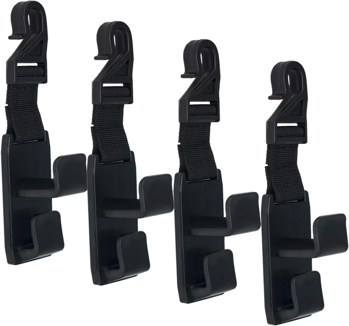 Headrest Hooks for Car, Car Headrest Hooks for Front Back Seat - Handy for Purse, Grocery Bags, Handbag and Backpack(Set of 4)