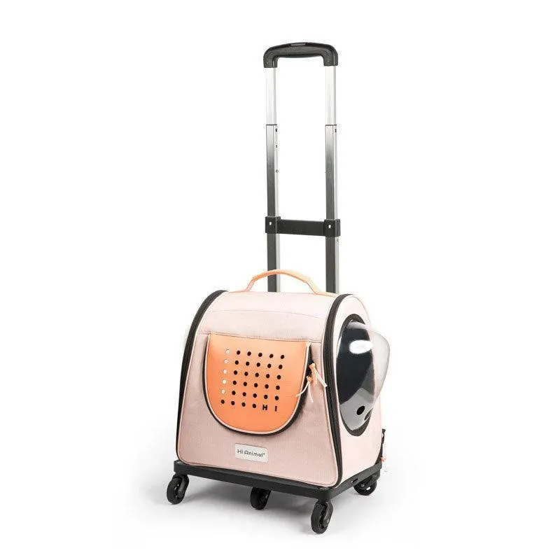 HiAnimal Cat Carrier on Wheels 2 Color Backpack