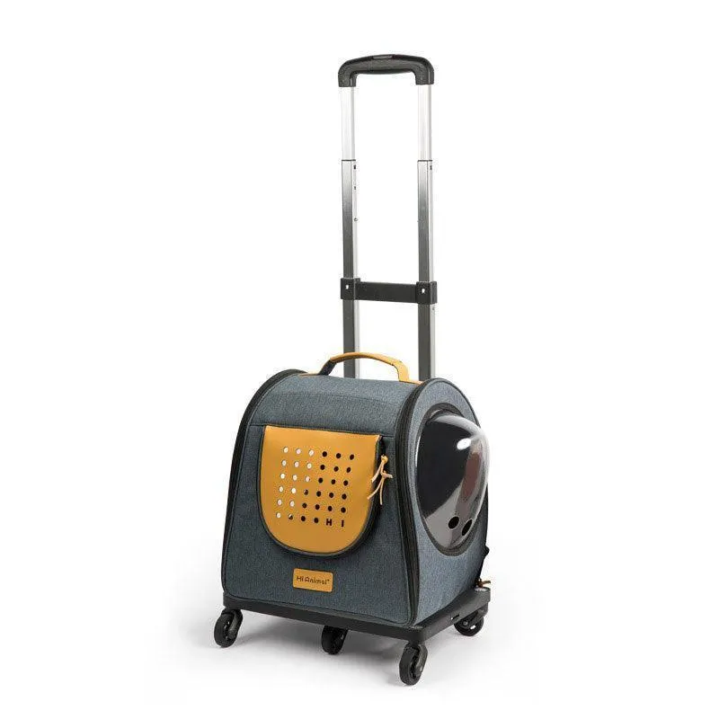 HiAnimal Cat Carrier on Wheels 2 Color Backpack