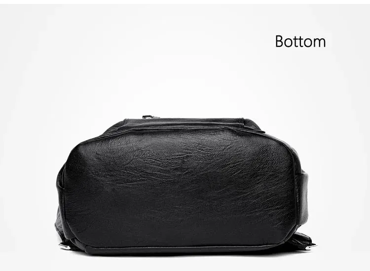High Quality Leather Backpacks Vintage Female Shoulder Bag