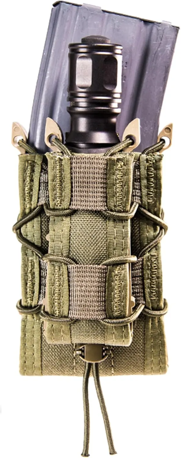 High Speed Gear Double Decker Taco Pouch | Double Stack Magazine Holster for Rifles and Pistols | MOLLE Compatible for Rapid Response