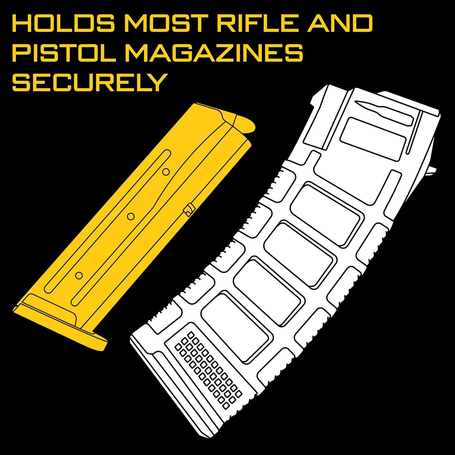 High Speed Gear Double Decker Taco Pouch | Double Stack Magazine Holster for Rifles and Pistols | MOLLE Compatible for Rapid Response