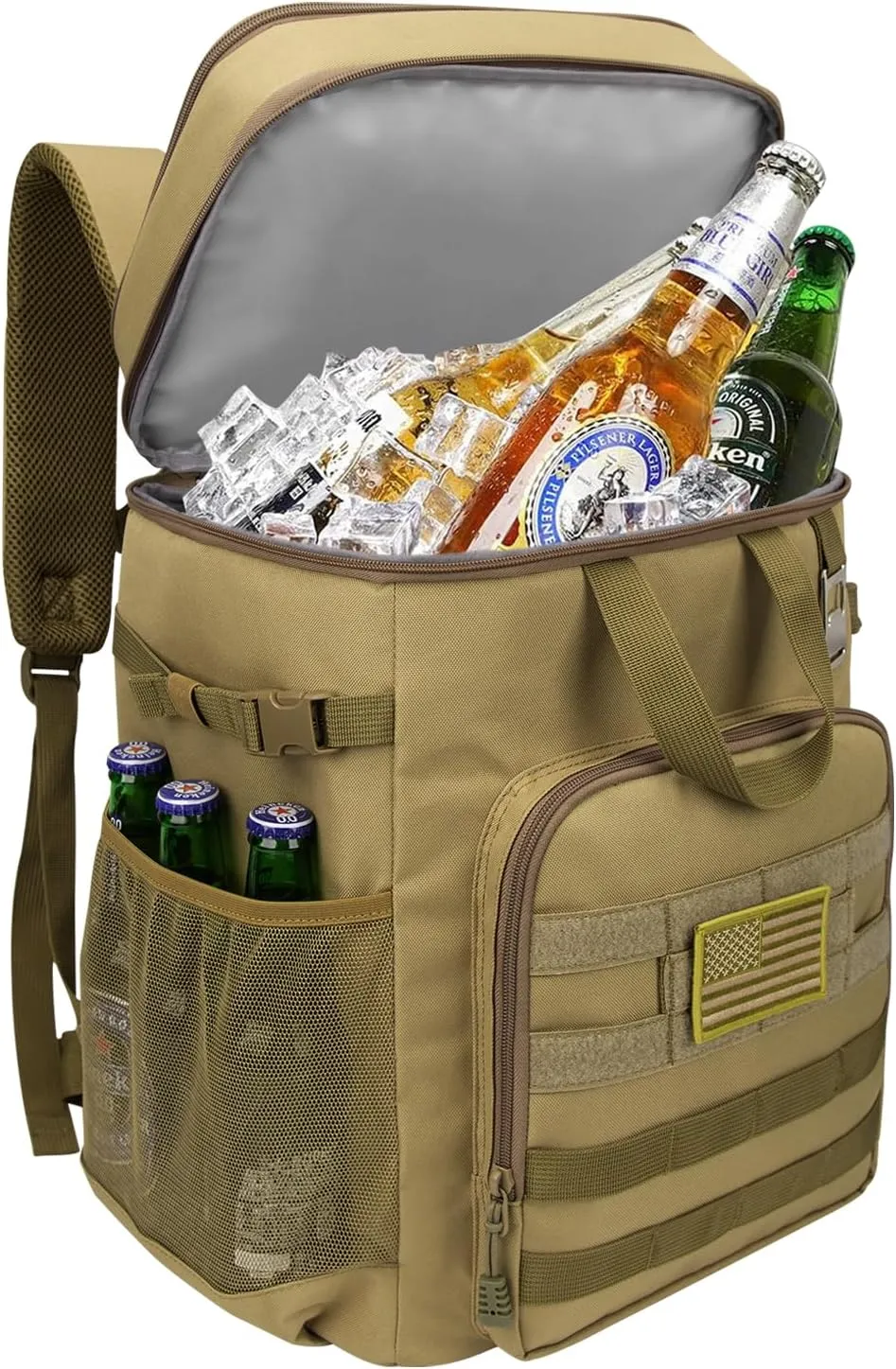Hp hope Tactical Cooler Backpack, 43L Backpack Cooler Insulated Leak Proof