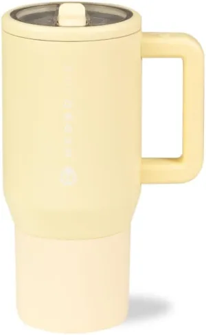 HydroJug Kids - 20 oz Insulated Kids Water Bottle with Flip Straw & Handle | Leak-Proof & Durable | Perfect for School, Sports, Lunch, Travel & Camp, Butter